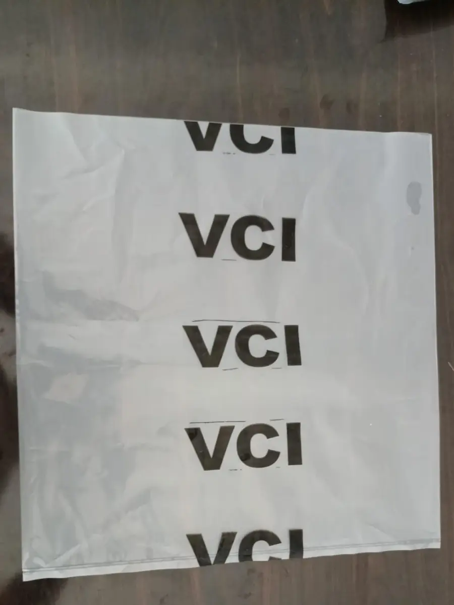 VCI vapour corrosion inhibitor bag protecting bare metal parts from rust in storage and export transit, EMS Technologies